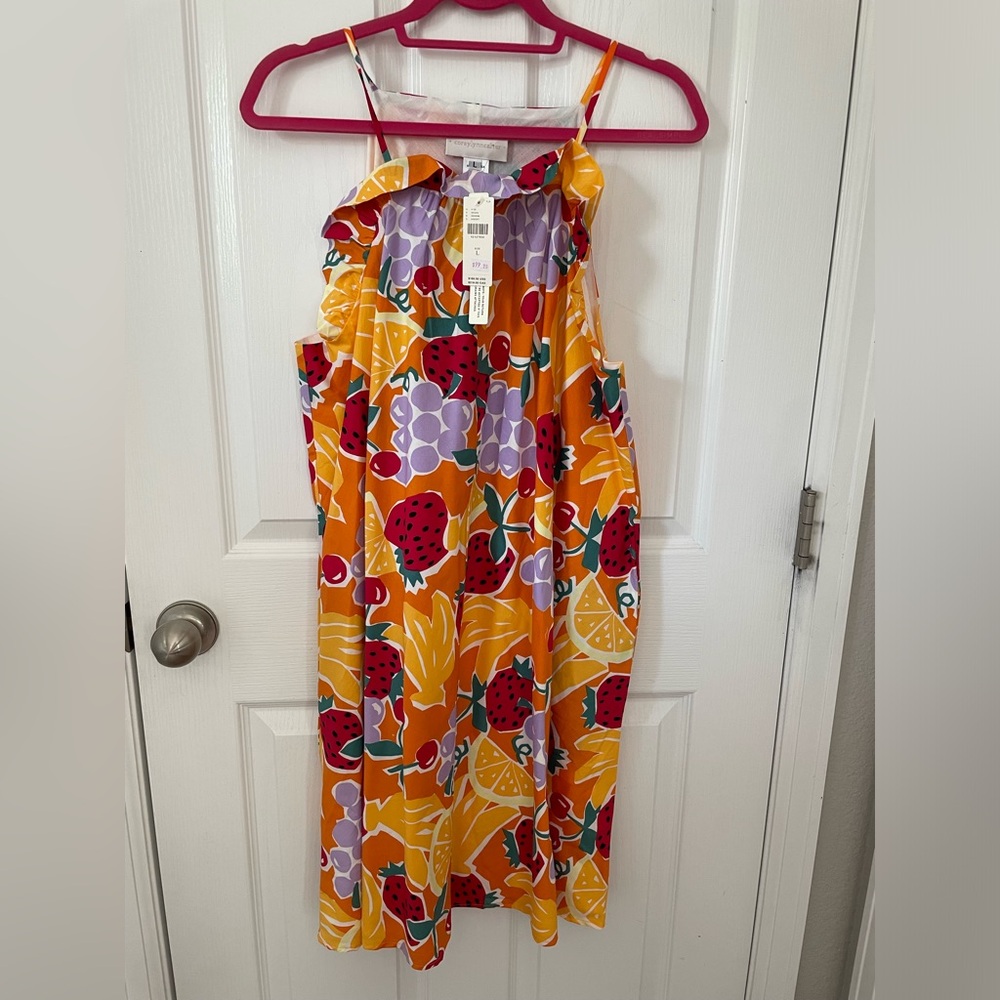 NWT Anthropologie Ruffle Mini Dress Sz LG